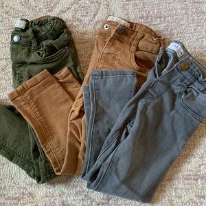 Zara bundle of 3 skinny jeans 2/3Y